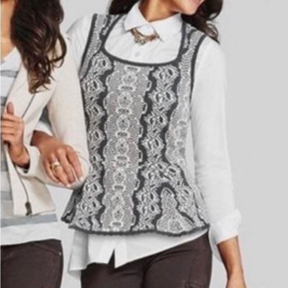 CAbi Peplum Shell Top Style 887
